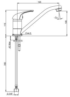 Смеситель для кухни Paini Roma 02CR573LM хром